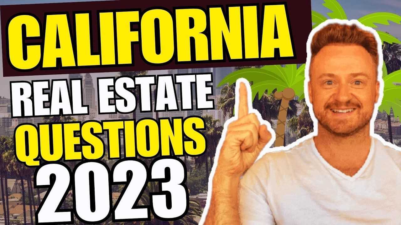 california real estate exam questions and answers