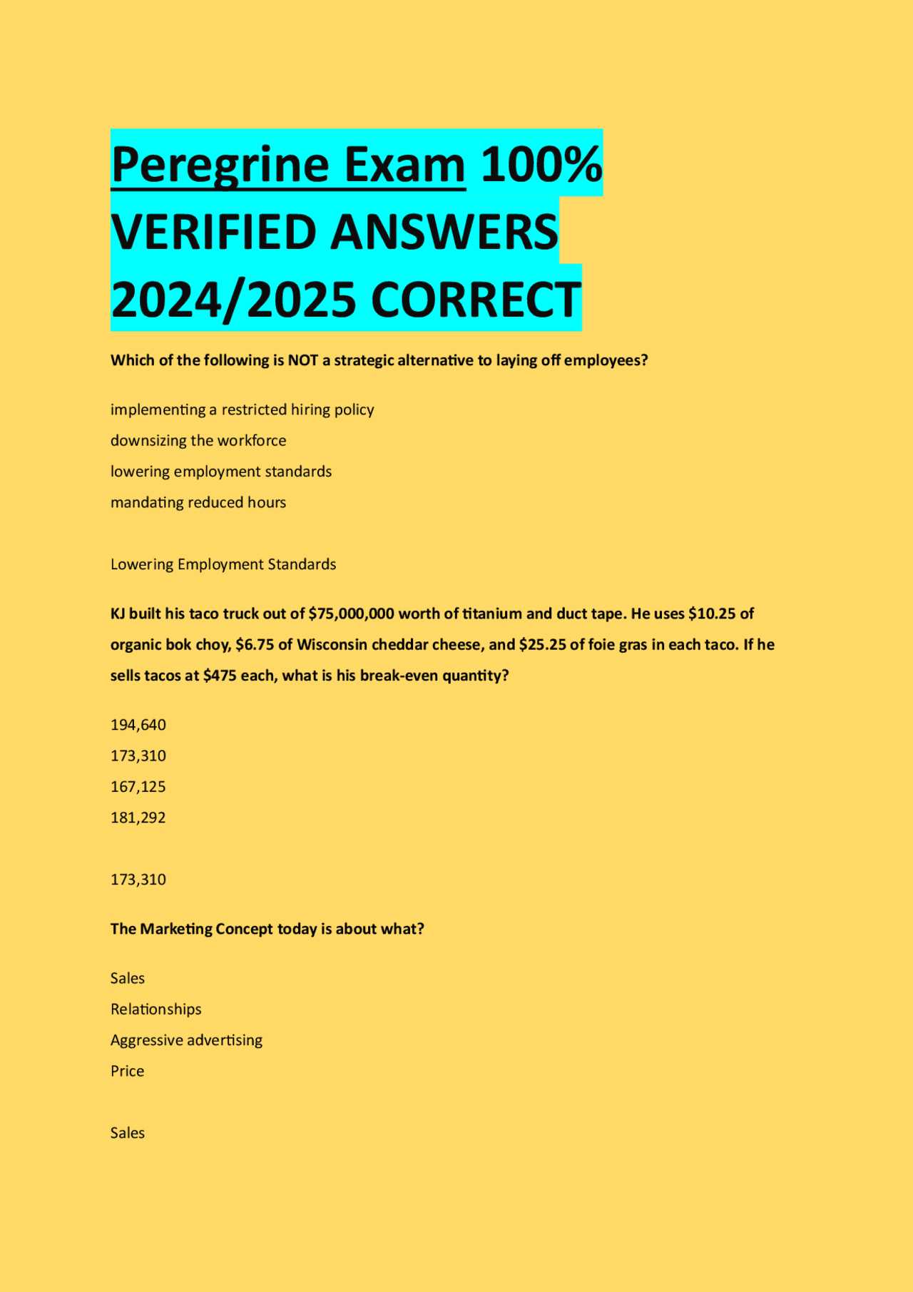 peregrine accounting exam answers