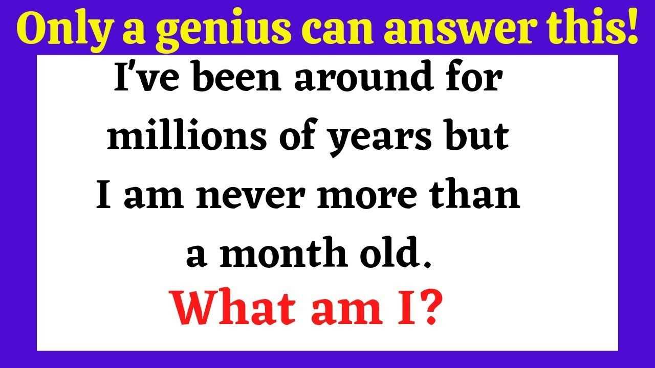 only genius can answer