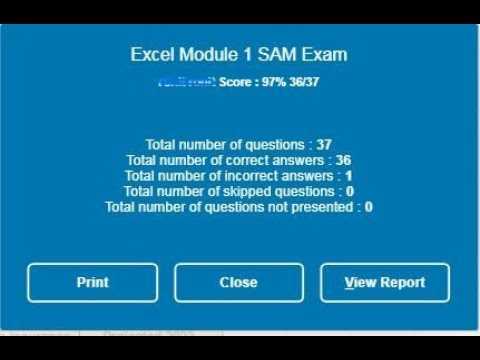 word module 1 sam exam answers