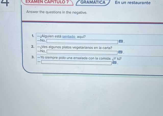 examen del capitulo 2b answers