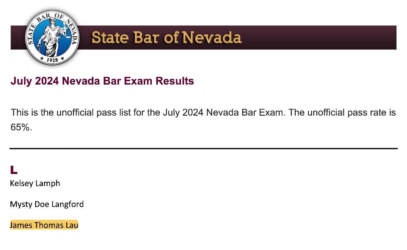 nevada bar exam dates