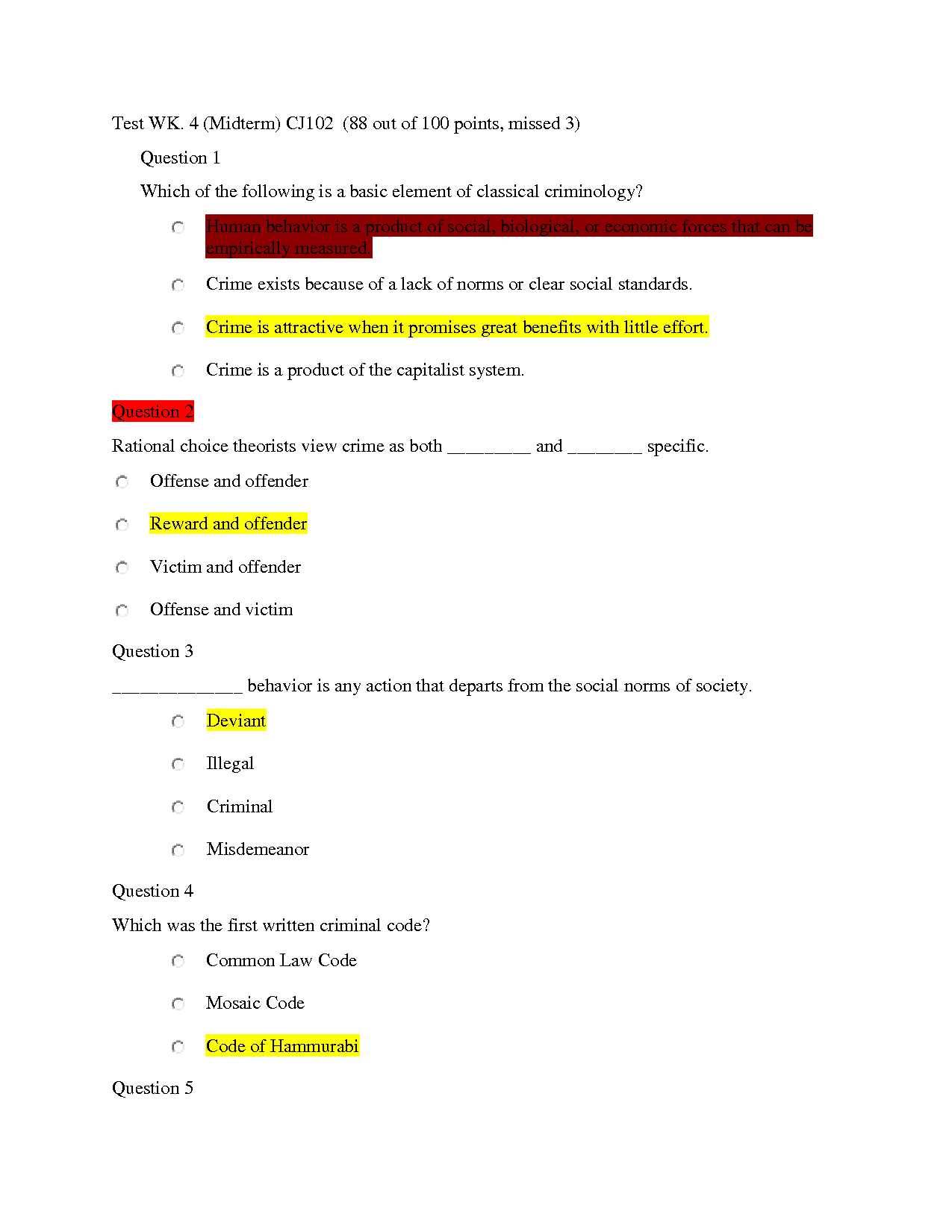 introduction to the constitution and law enforcement exam answers