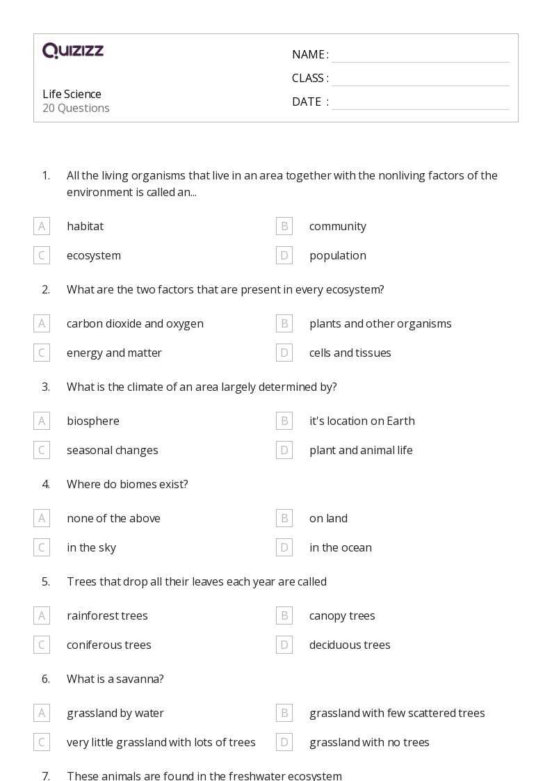 8th grade science fcat practice questions and answers