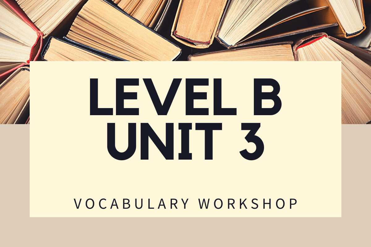 sadlier vocabulary workshop level a answers unit 3