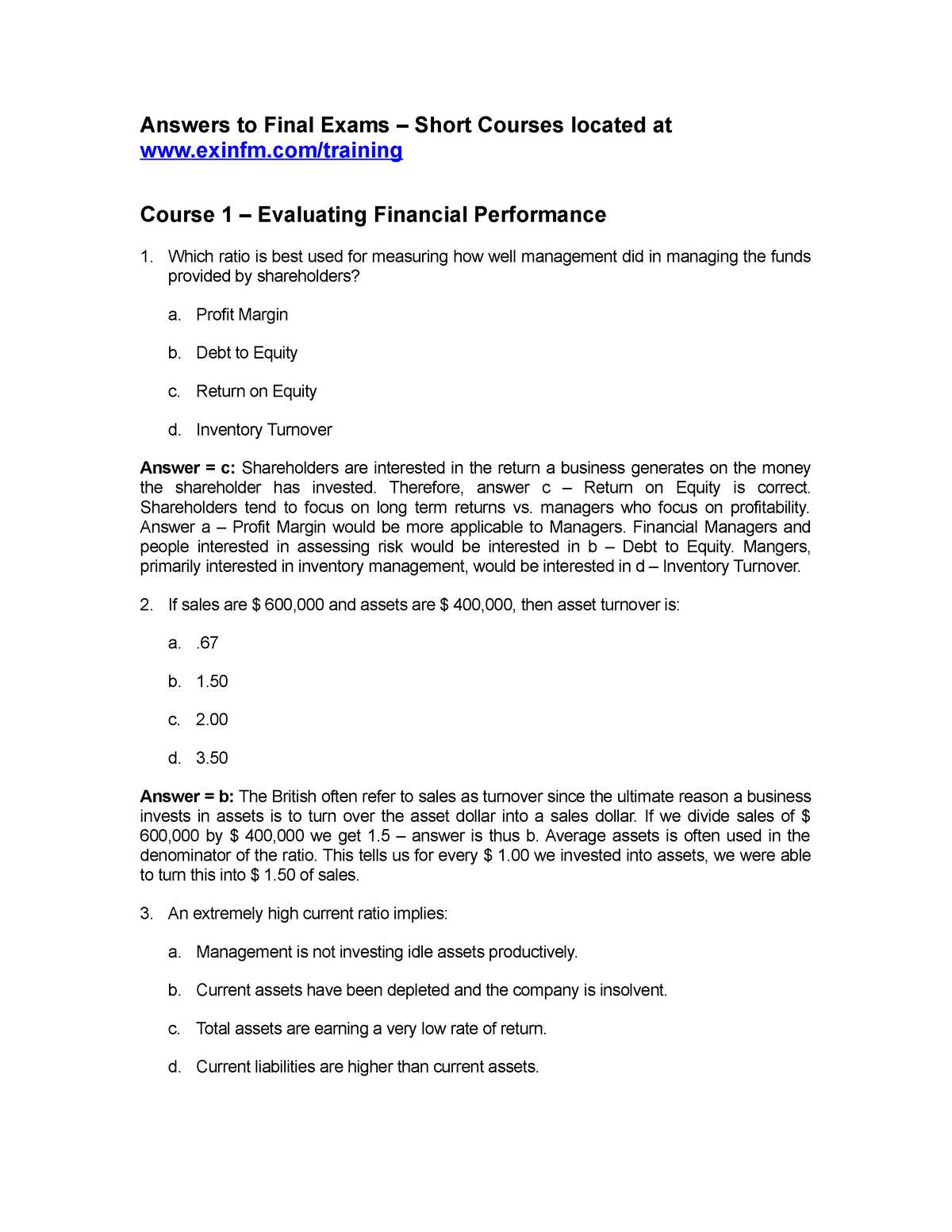 tmt beginner training final exam answers