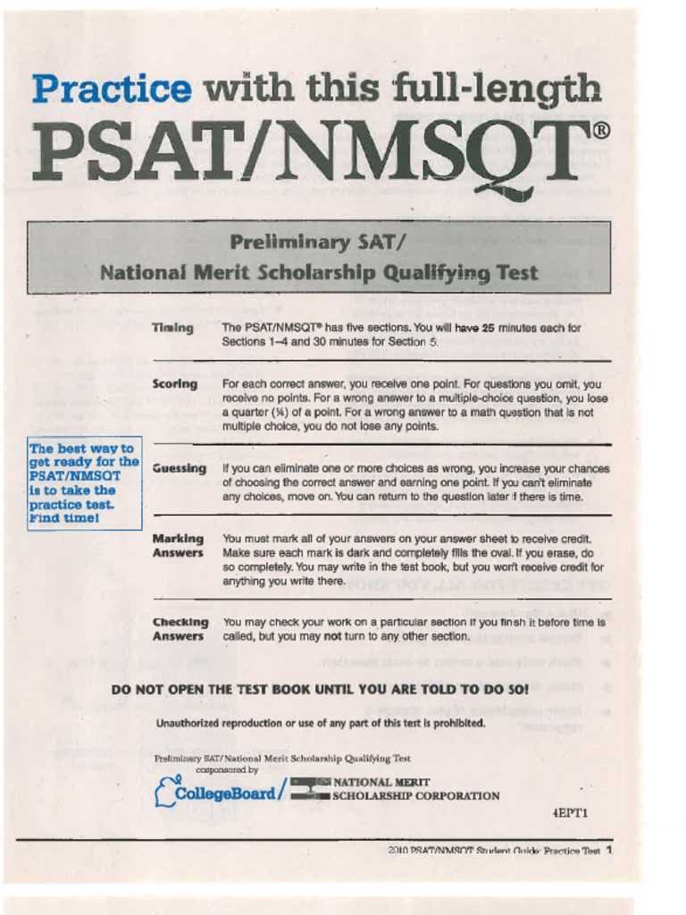 psat nmsqt answers