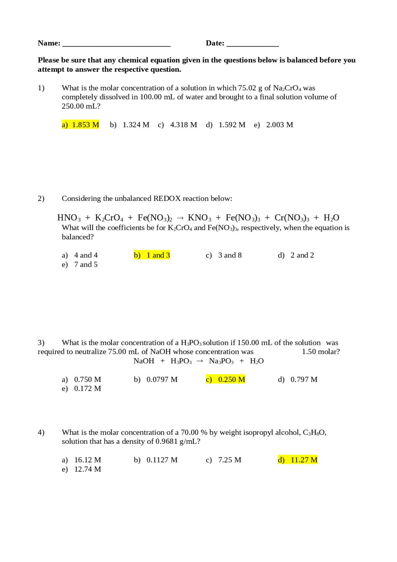 general chemistry 1 exam 1