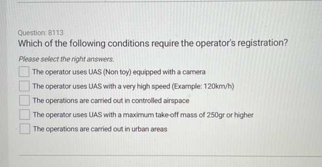 basic uas qualification end of course exam answers