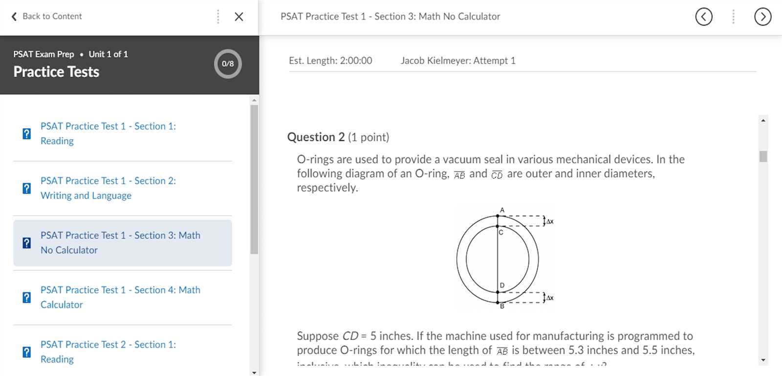 psat practice test 2025 answers