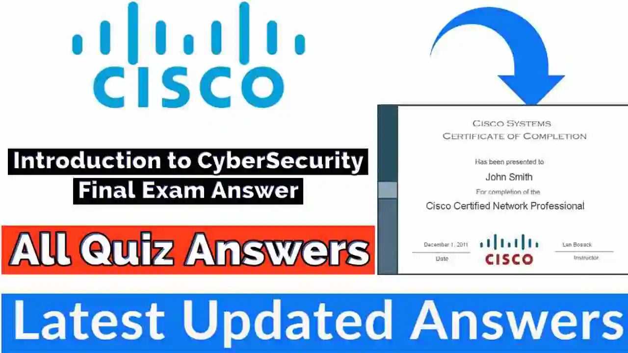 cisco introduction to cybersecurity final exam answers