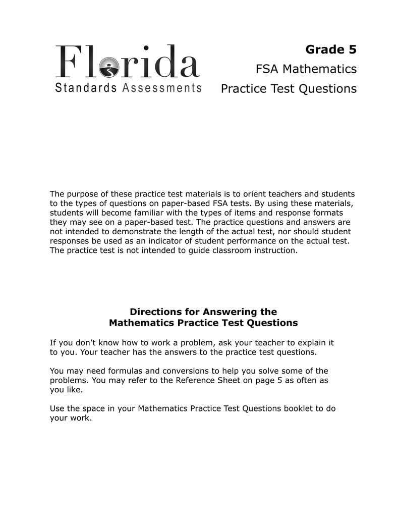 fsa reading answers