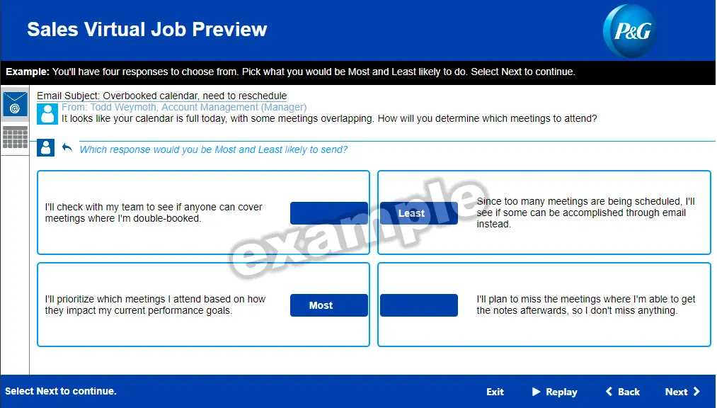 p&g reasoning test answers