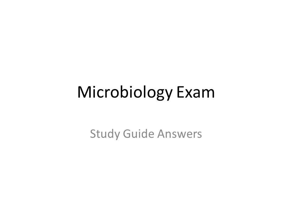 exam 1 microbiology