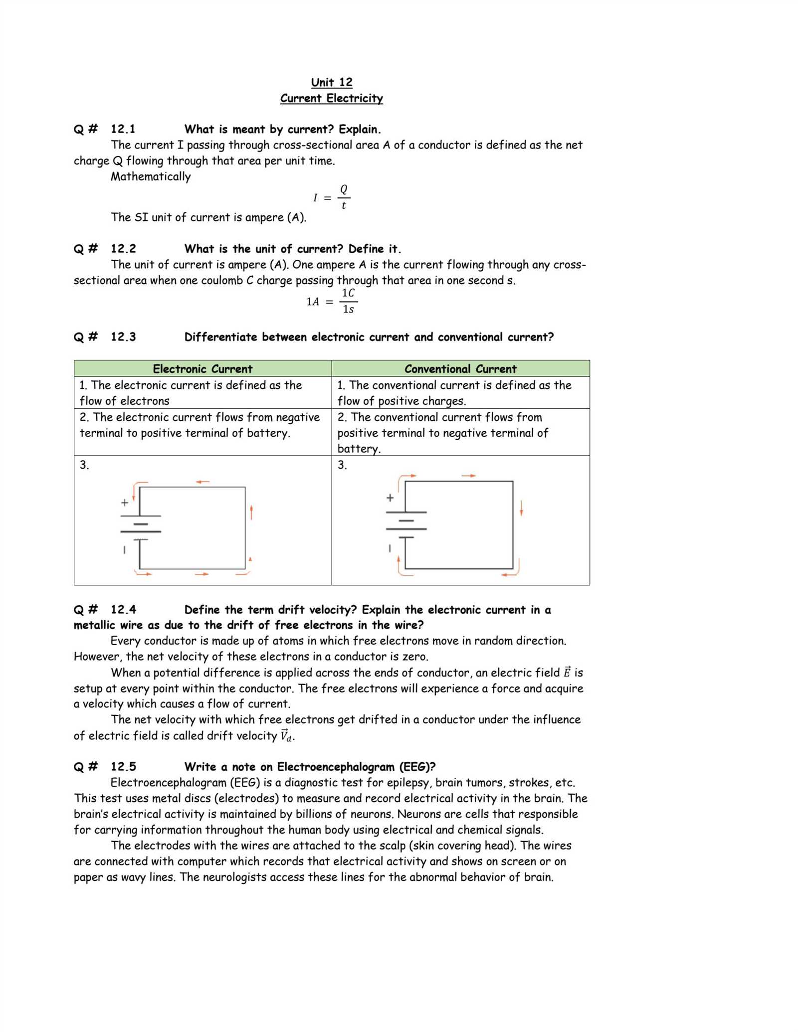 section 12.1 forces answer key