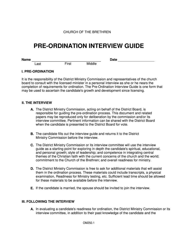 ordination exam questions answers