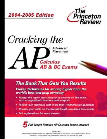 cracking the ap calculus ab exam answers