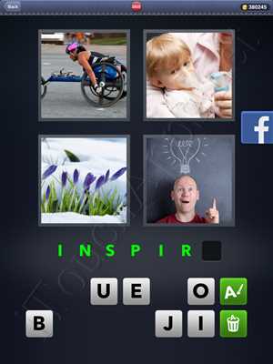 four pictures one word answer