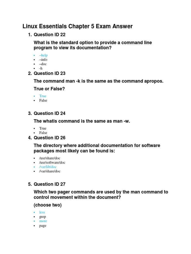 ndg linux essentials chapter 2 exam answers