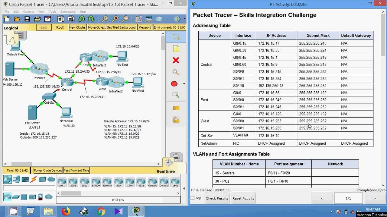 packet tracer 1.3.1.3 answers