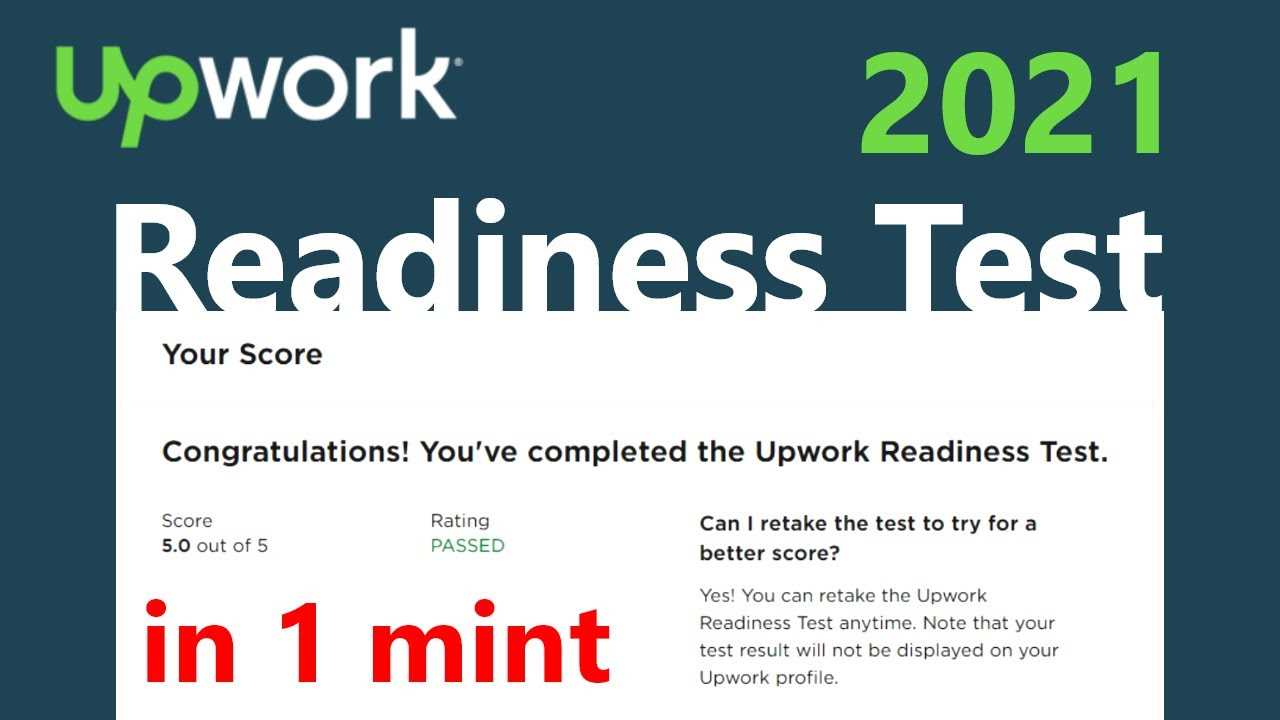 upwork readiness test answers