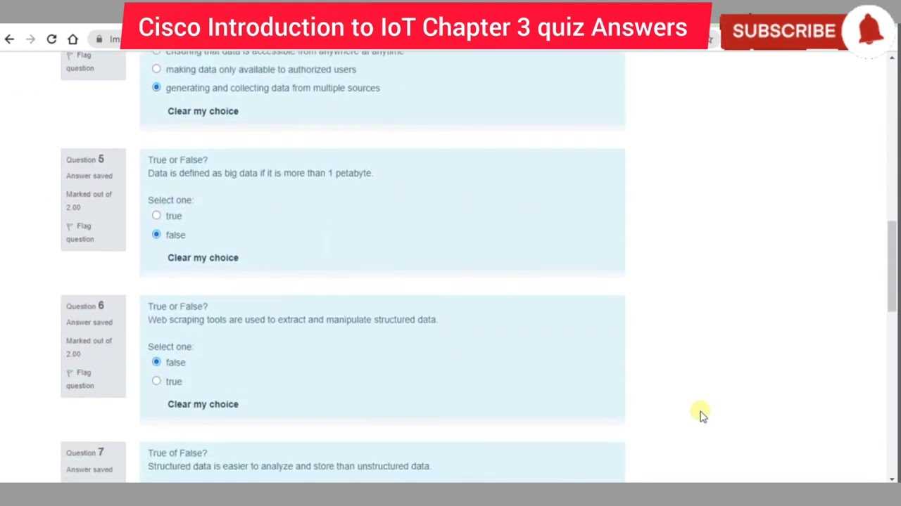 cisco iot final exam answers