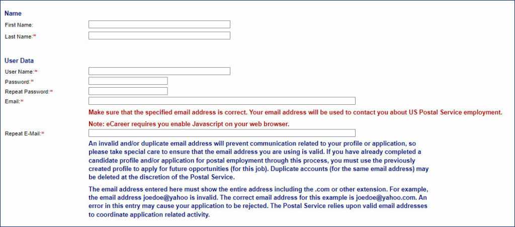 usps postal exam online