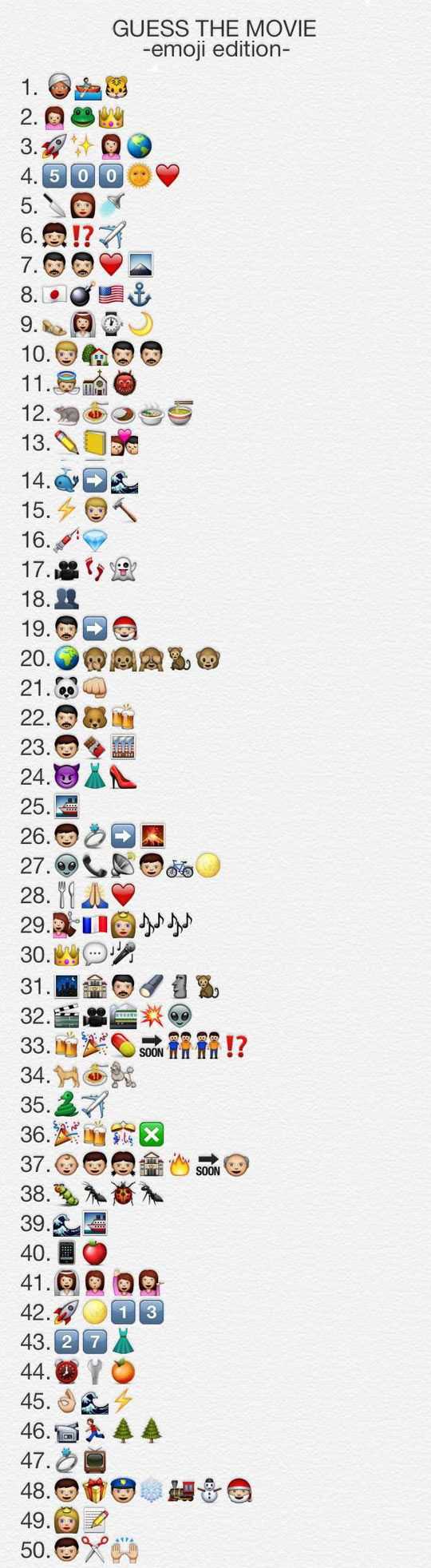 guess the emoji level 13 answers