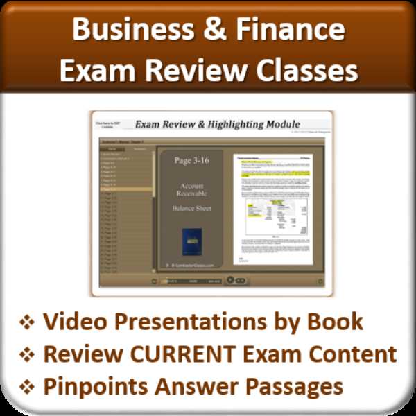 business finance final exam answers