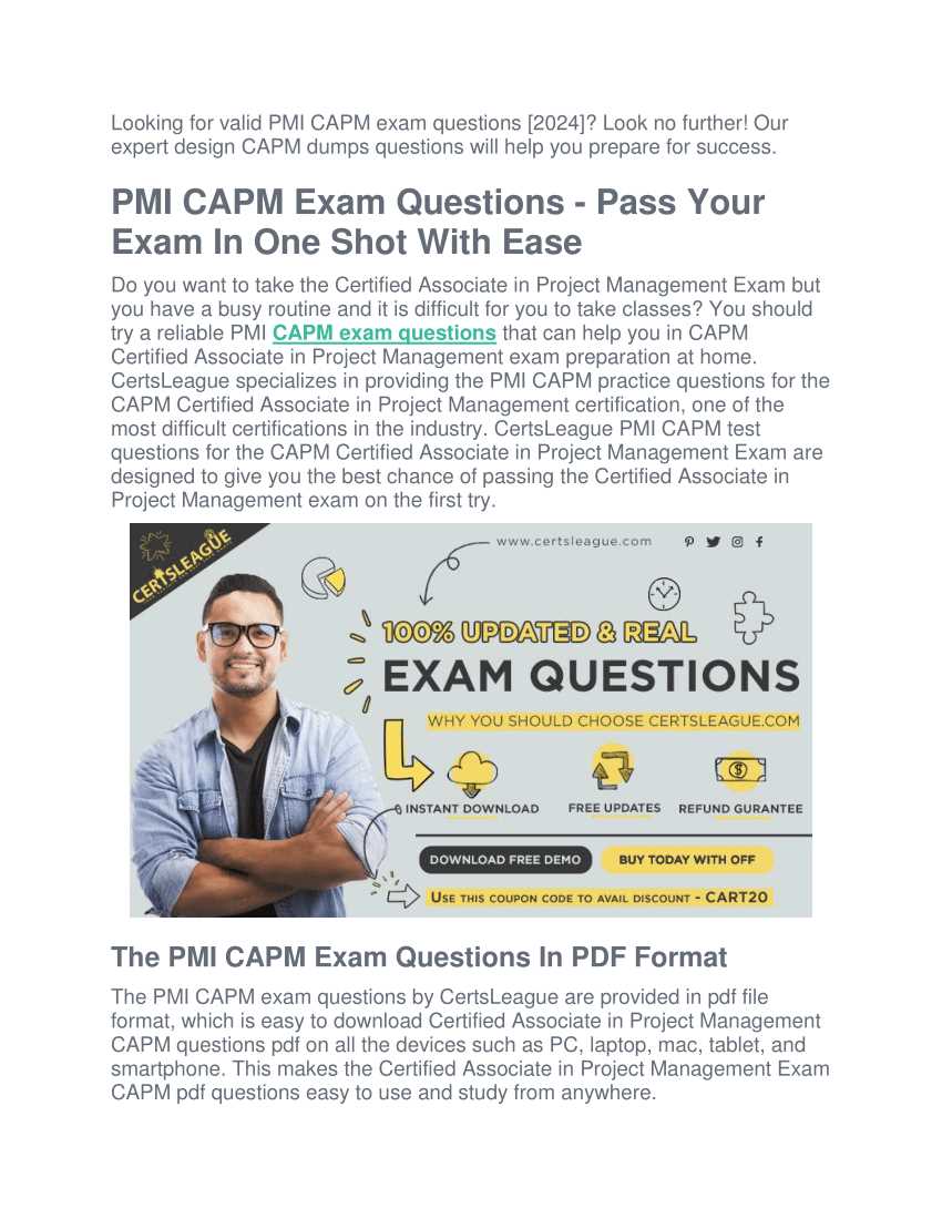 capm exam questions and answers free