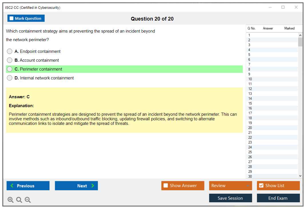 isc2 cc exam answers