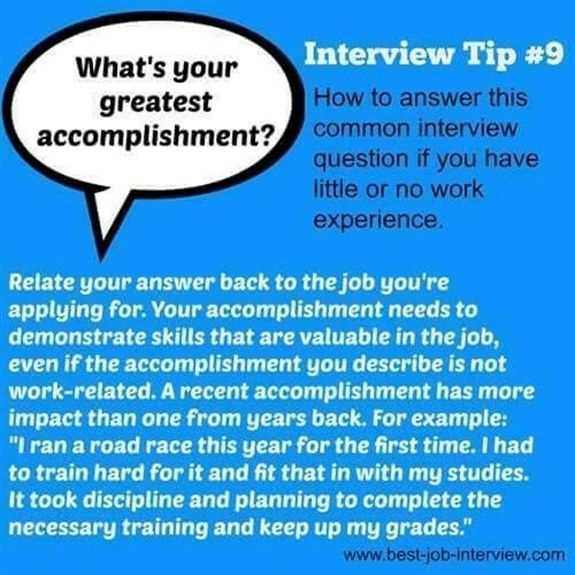 what is your greatest professional achievement answer