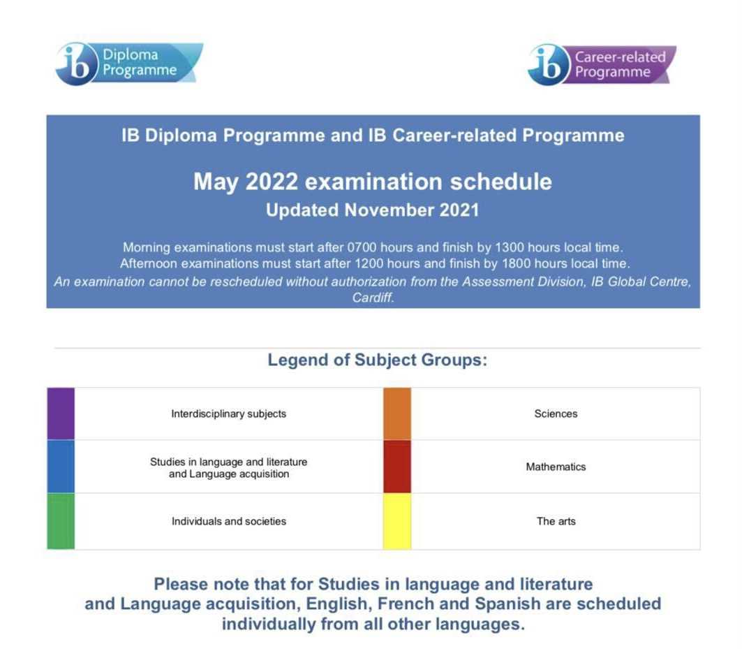 ib exam registration deadline