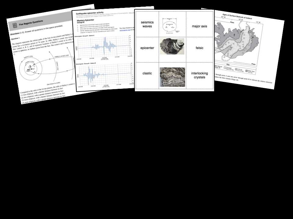 earth science exam questions and answers