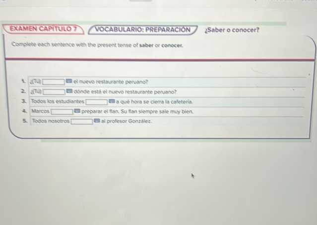 examen del capitulo 7b answers