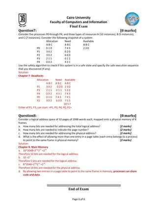 operating systems exam questions and answers