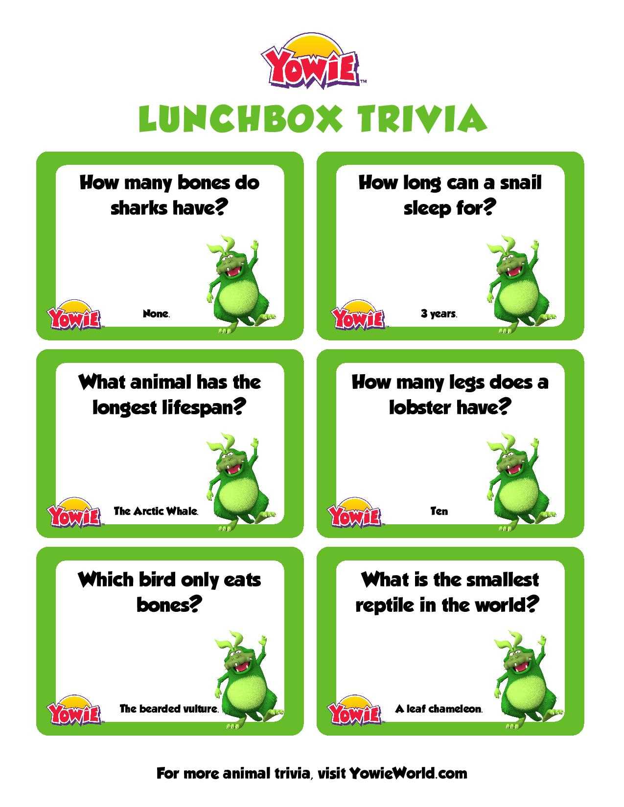 animal trivia questions with answers