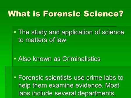 forensic science chapter 5 review questions answers