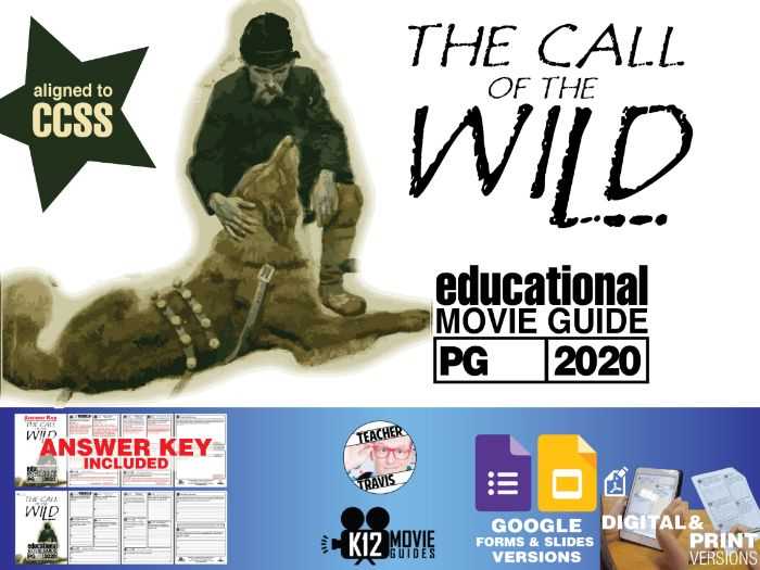 call of the wild worksheets answers