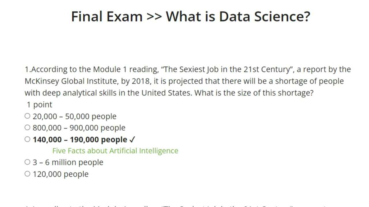 python for data science final exam answers