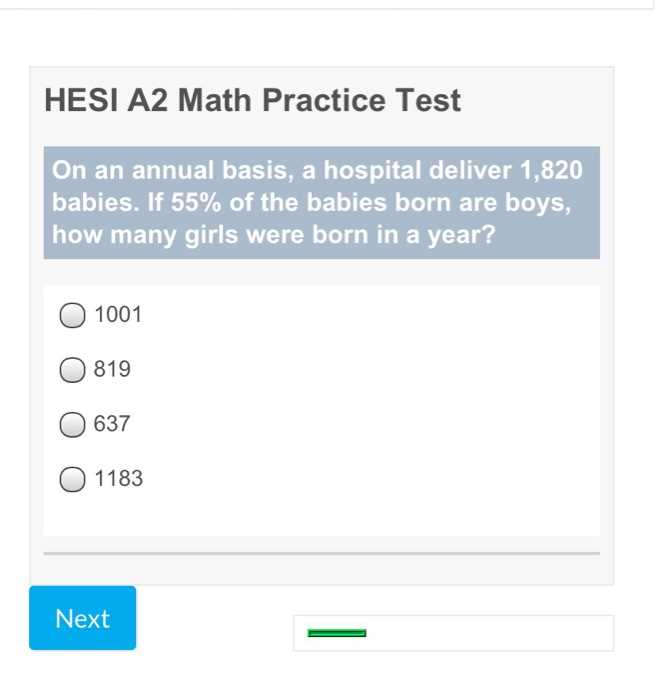 hesi math practice exam