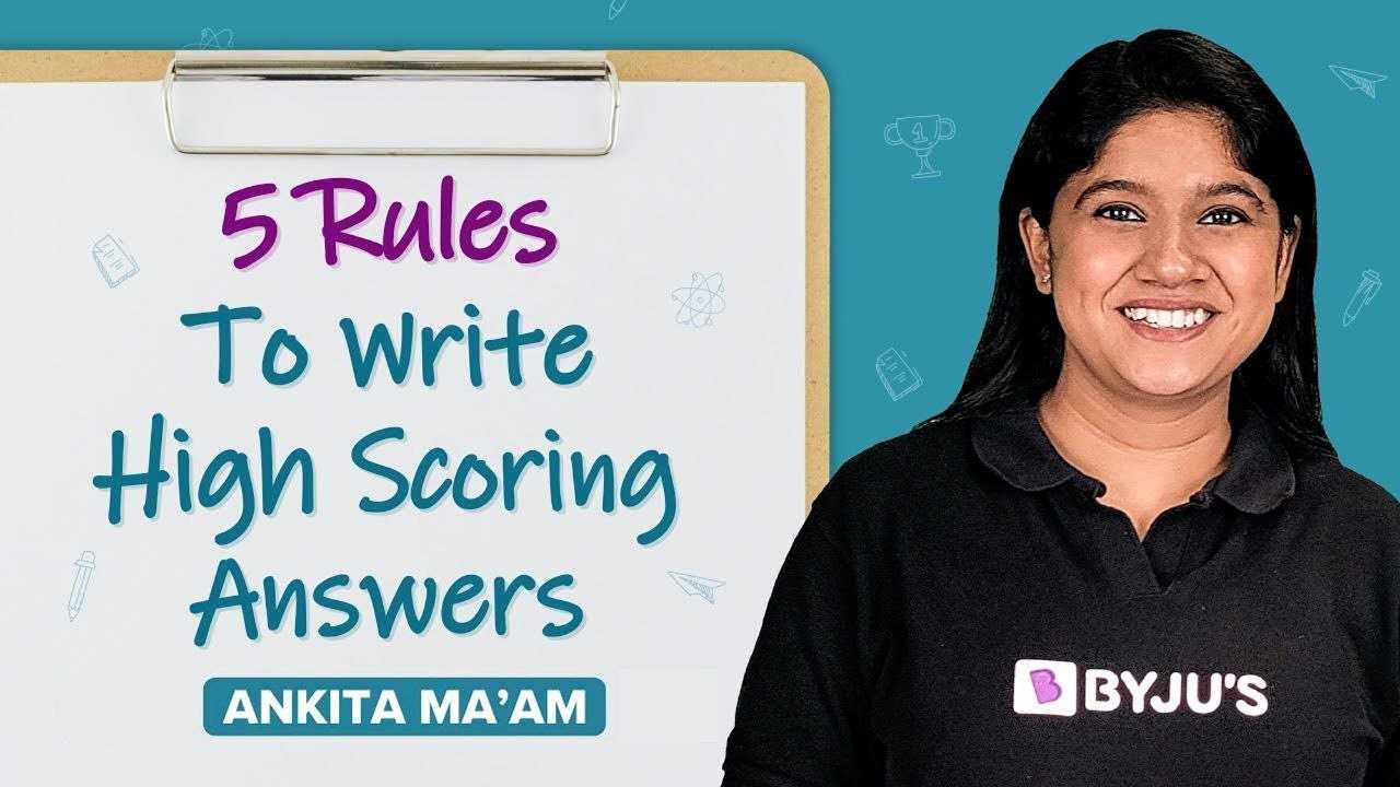 how to present answers in board exams