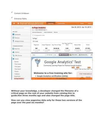 google analytics exam questions and answers