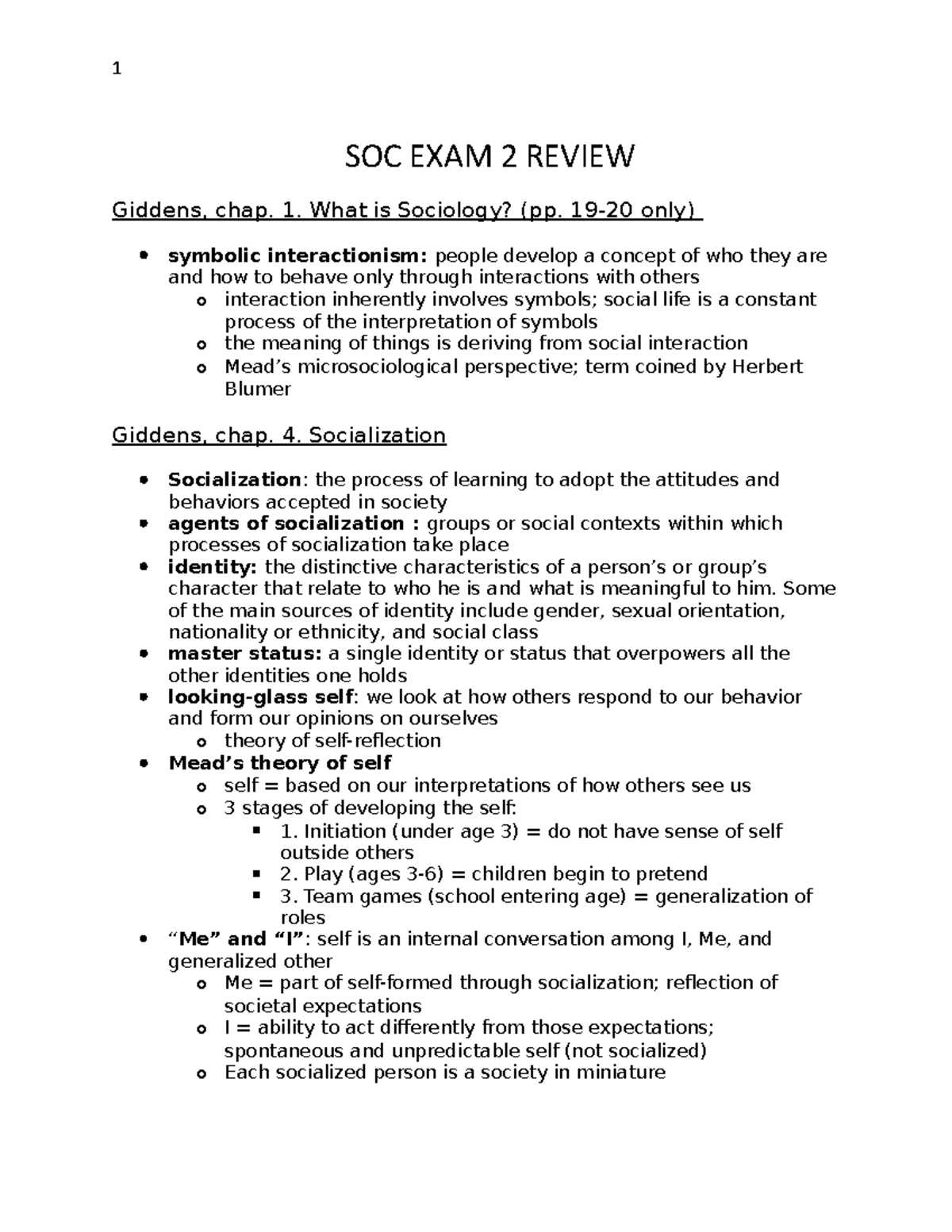 intro to sociology exam 2 answers