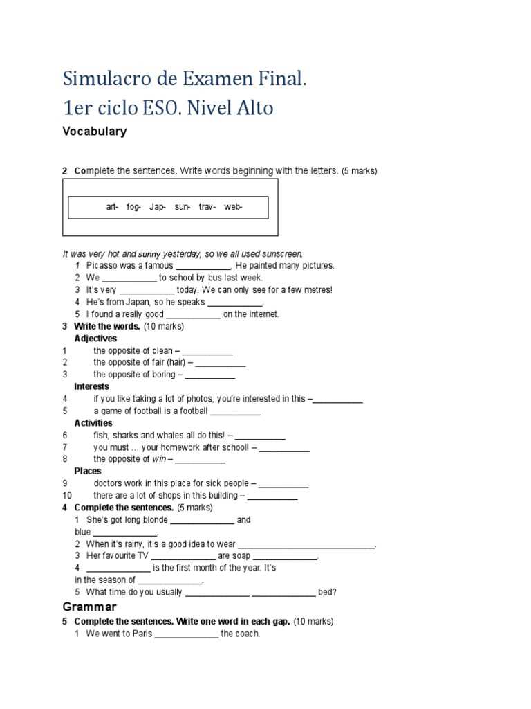 examen del capitulo 7a answers