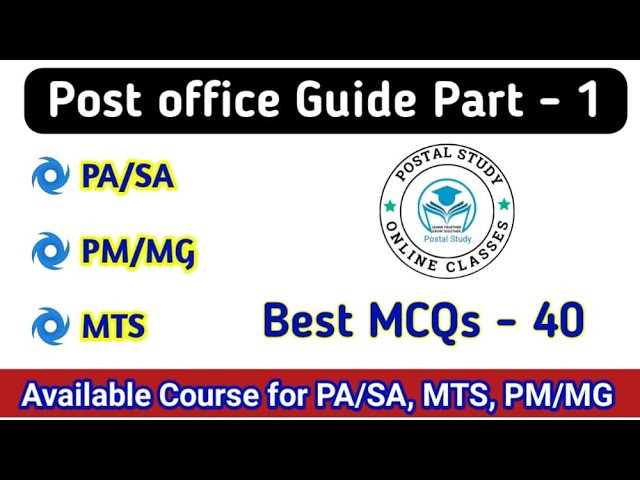 study guide for post office exam