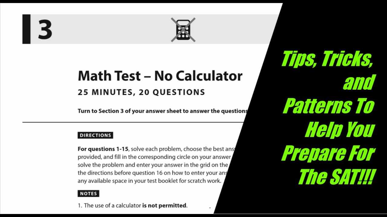 sat practice answer sheet