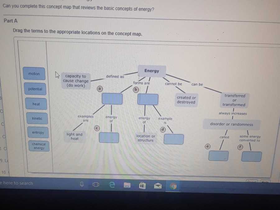 energy concepts answers