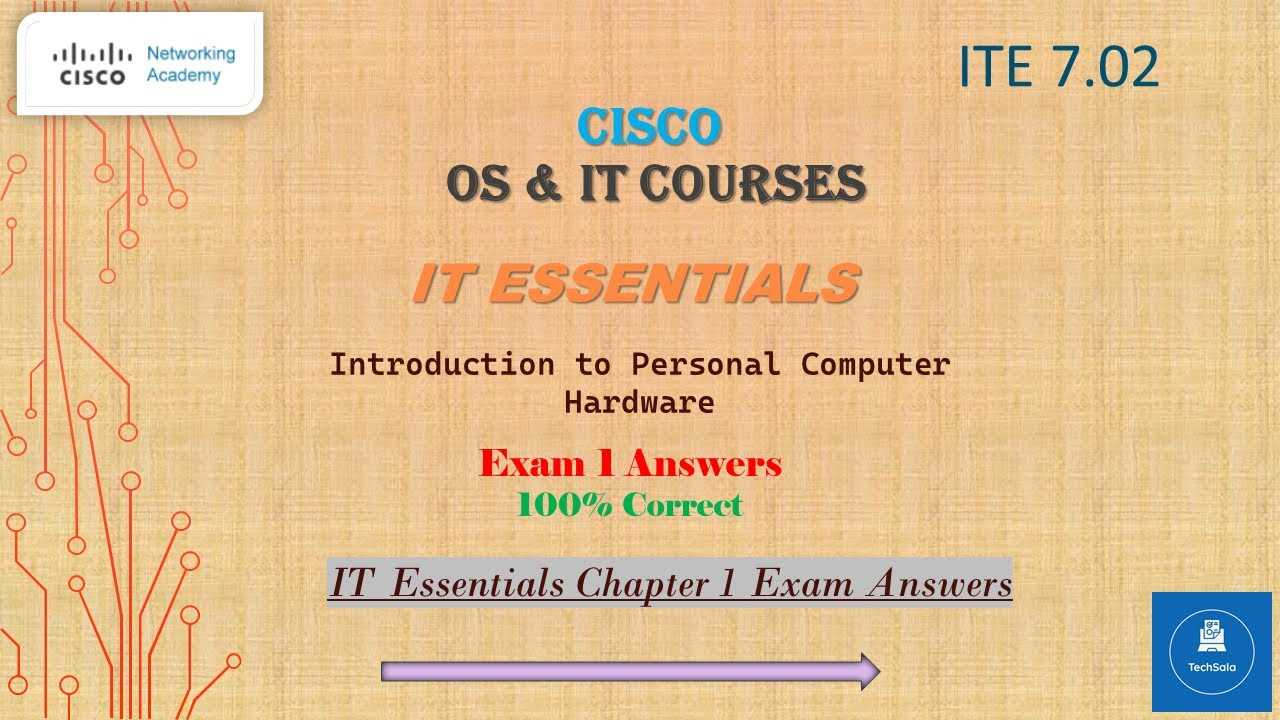 cisco it essentials chapter 1 exam answers