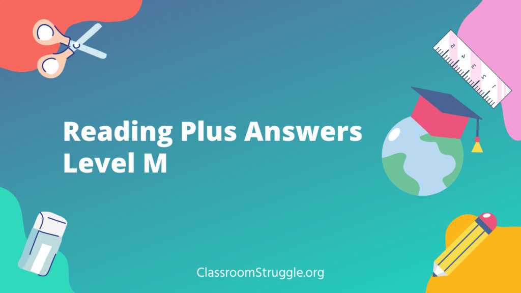 reading plus answers level m